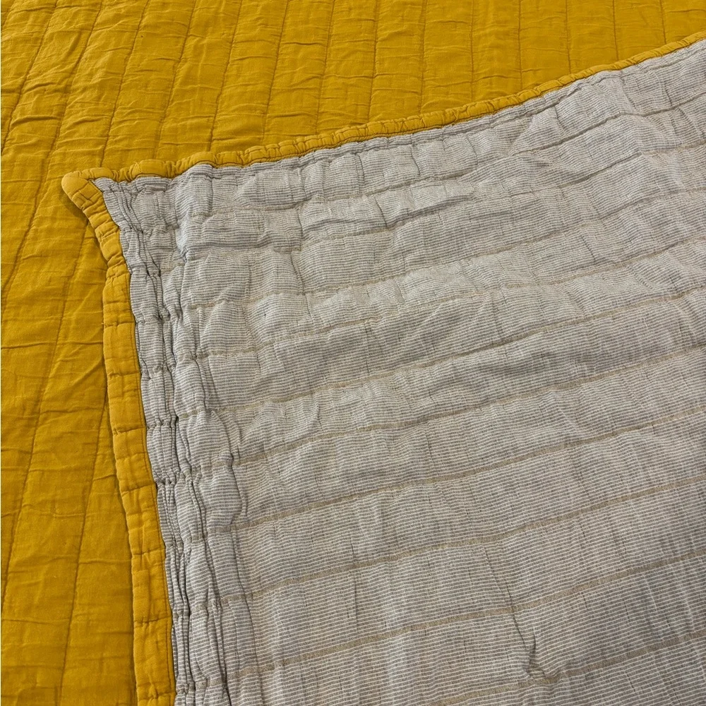 Schoolhouse Channeled Cotton Quilt Queen - Picture 4 of 7